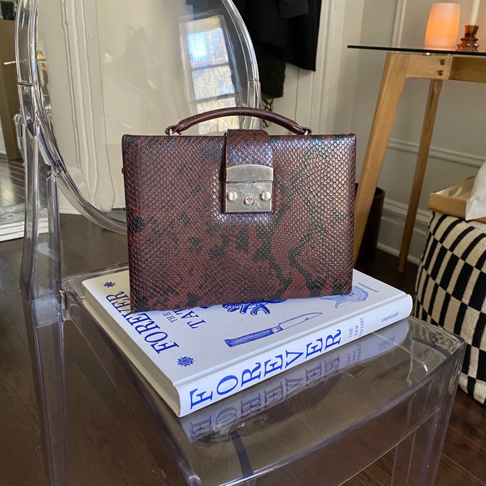 Zara Top Handle Box Clutch